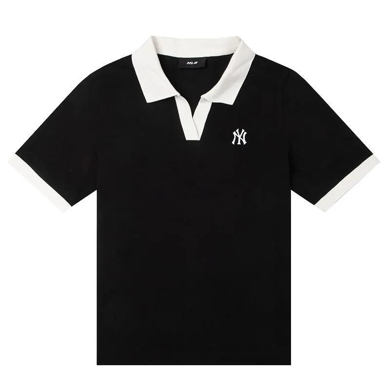 MLB New York Yankees SS25 Polo Shirt Women's Black