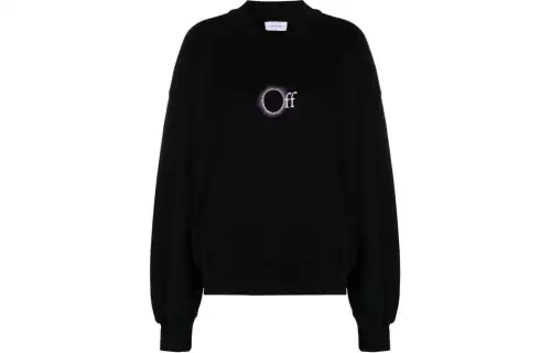OFF WHITE Sweatshirt, Loose Fit Women's Black