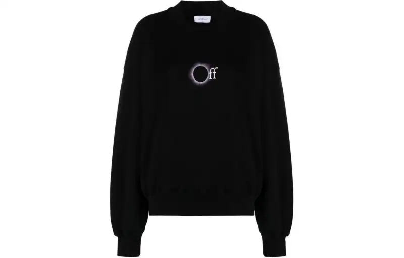 OFF WHITE Sweatshirt, Loose Fit Women's Black