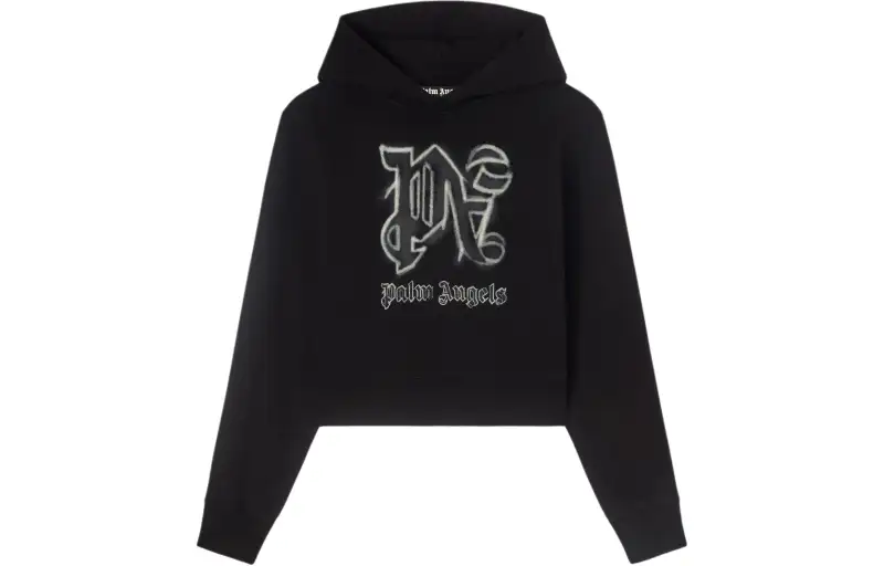PALM ANGELS Hyper Monogram-print Hoodie