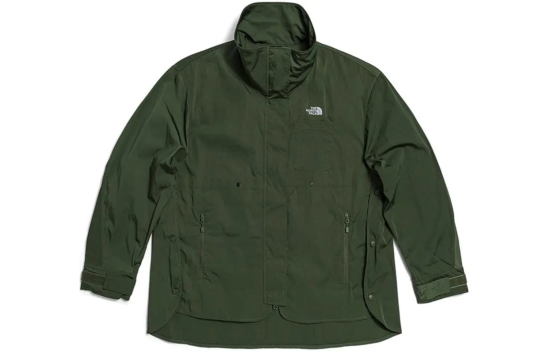 THE NORTH FACE Jackets Women's Green Stand Collar Moderate Straight Fit