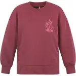 Timberland Casual Loose Fit Crew Neck Fleece Lined Sweatshirt Women's Sauce Red