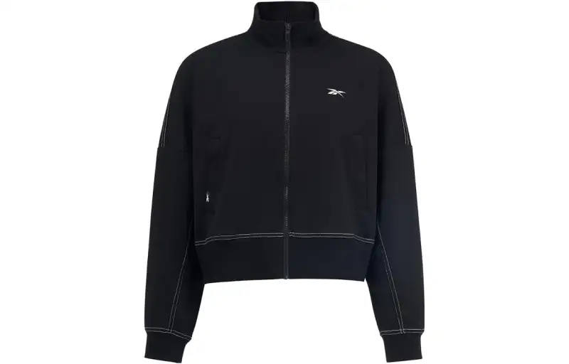 Reebok Jackets Women's Black Stand Collar Moderate Other
