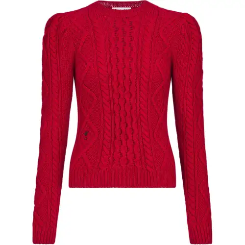 DIOR FW24 Cashmere Sweater Women's Red