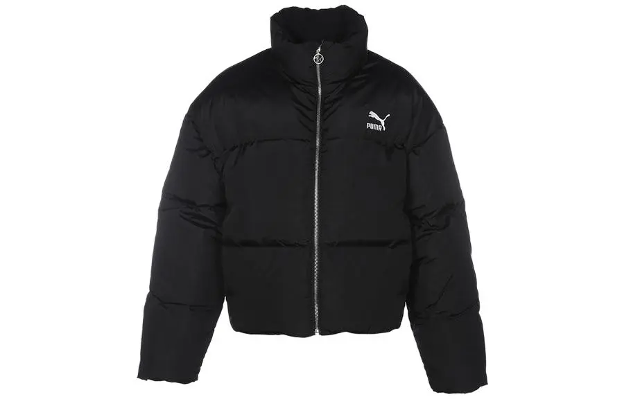 PUMA Down Jackets Women's Black Stand Collar Other