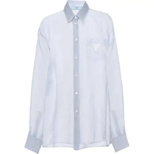 PRADA Shirts Women's Light Blue Moderate