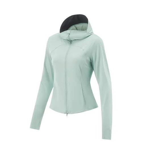 Li Ning Smoothie Jackets & Coats Women's Mystic Gray Green