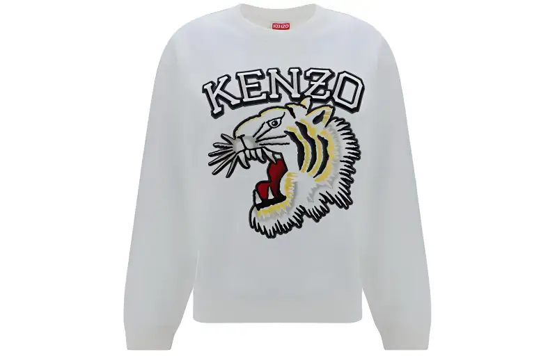 KENZO Logo Embroidered Crewneck Sweatshirt