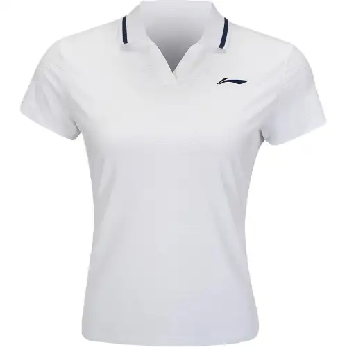 Li Ning Tennis Collection Polo Shirt Women's Standard White