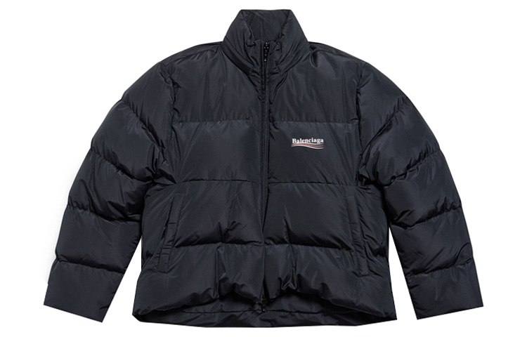 Balenciaga Political Campaign C-shape puffer jacket