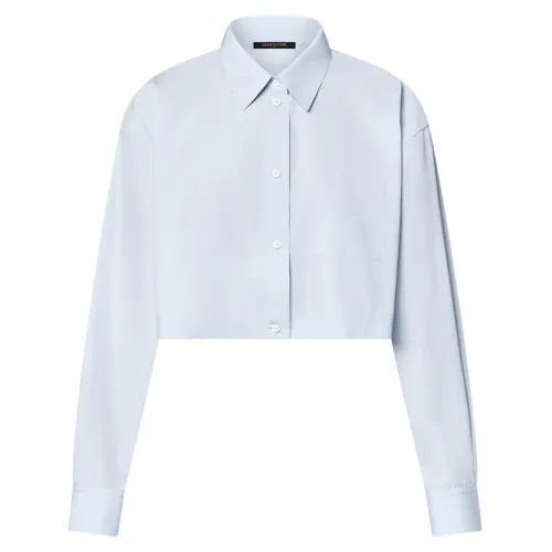 Lv Cropped Cotton Poplin Shirt