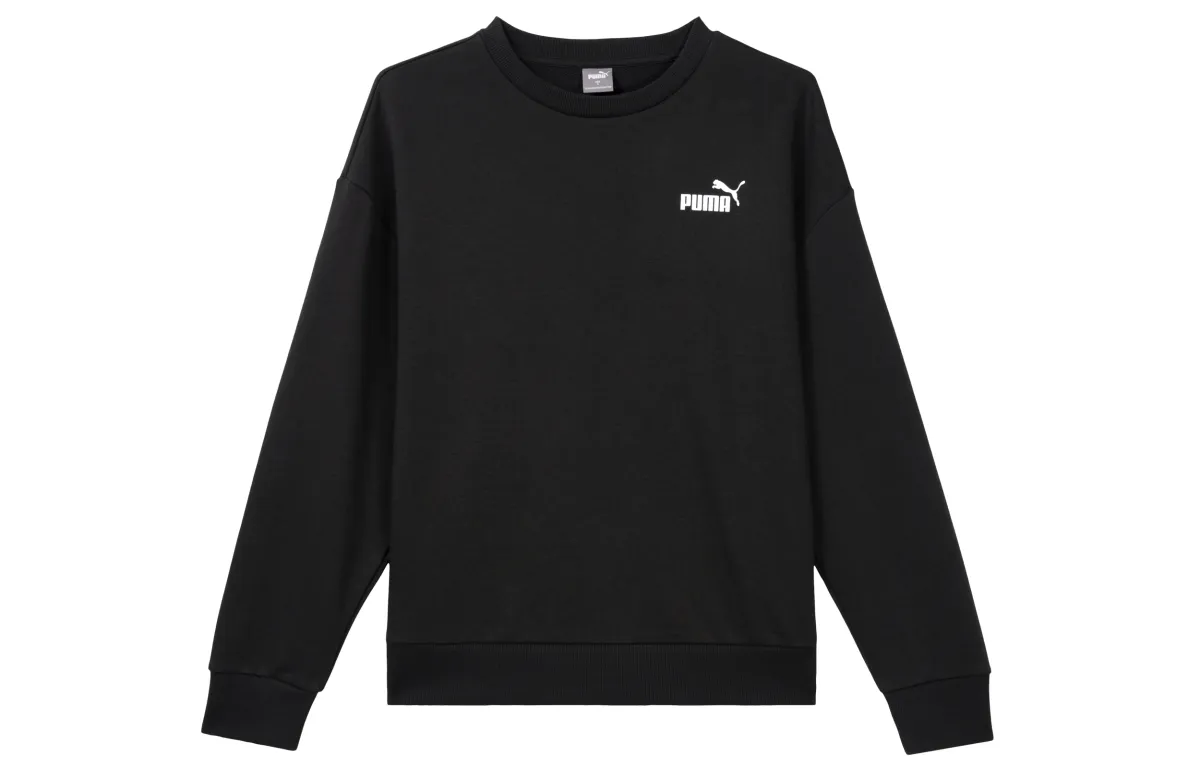 PUMA Sweatshirts Women's Black Crew Neck Moderate Other