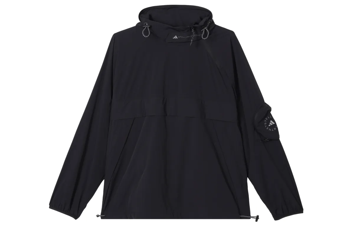 Adidas X Stella McCartney Jackets Women's Black Hooded Moderate Other