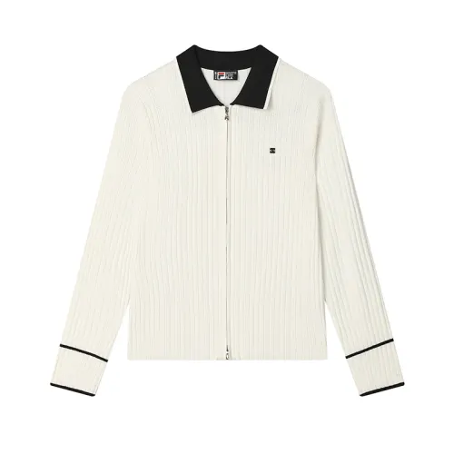FILA WHITE Women's Knitwear Top Women's Steam White