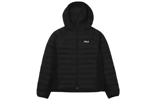 FILA Down Jackets Women's Black Hooded Moderate Other