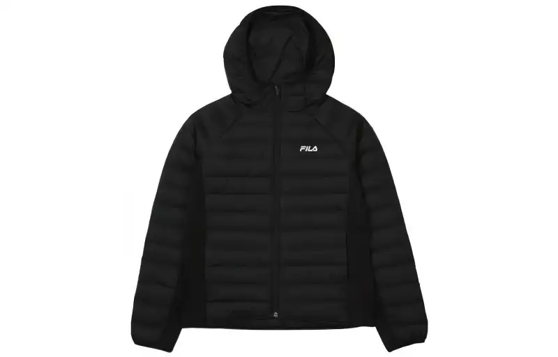 FILA Down Jackets Women's Black Hooded Moderate Other