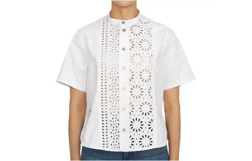 DIOR Shirts Women's White Crew Neck Moderate Other