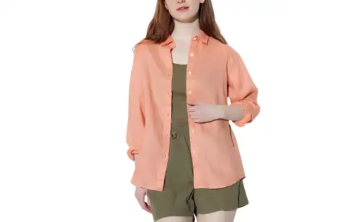 UNIQLO Shirt Women's Light Orange