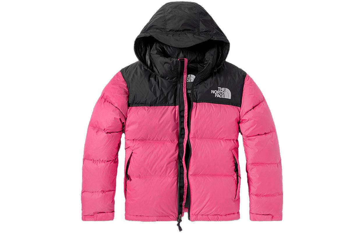 Женский пуховик The North Face 1996 Logo (розовый)