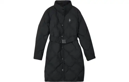 Skechers Bob's Down Jackets Women's Carbon Black/0018 Stand Collar Moderate Down Coat