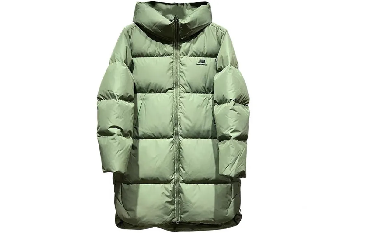 New Balance Down Jackets Women's Army Green Stand Collar Moderate Other