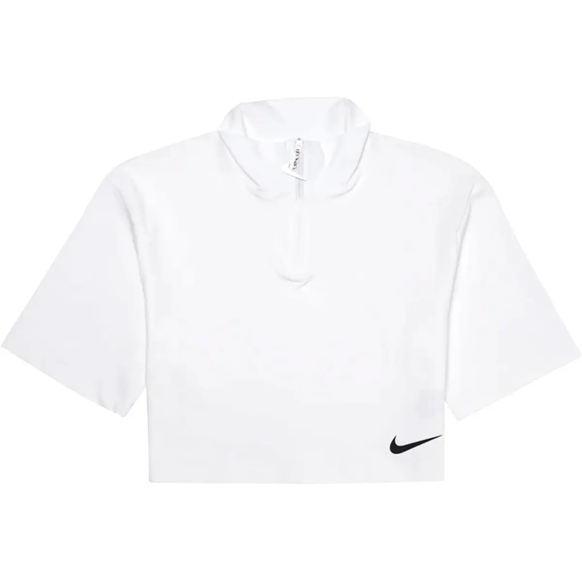 Nike T-Shirts Women's White Stand Collar Moderate Other