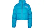 THE NORTH FACE Women's Nuptse Short Jacket Acoustic Blue