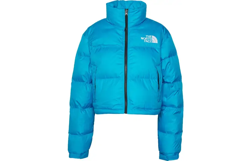 THE NORTH FACE Women's Nuptse Short Jacket Acoustic Blue