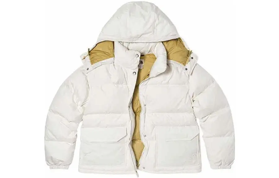 THE NORTH FACE Down Jackets Women's White Detachable Hood Fleece-lined Other