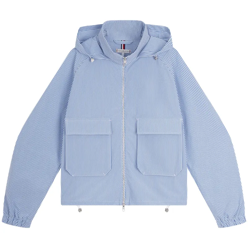 Tommy Hilfiger Jacket Women's Blue White Stripes
