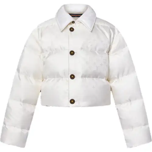 LOUIS VUITTON 1AFUIK Cropped Monogram Puffer Jacket