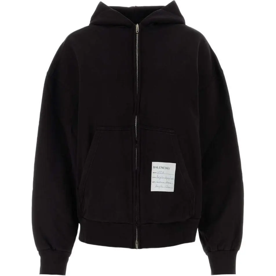 Balenciaga FW23 Sweatshirt, Regular Fit Women's Black