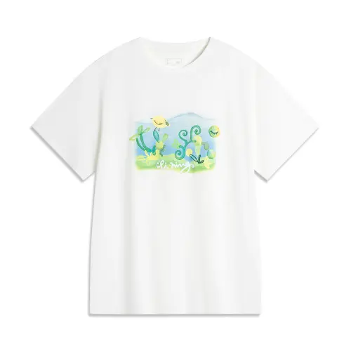 Li Ning Sports Life Collection T Shirt Women's Ivory