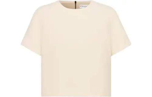 DIOR Shirts Women's White Crew Neck Moderate Other