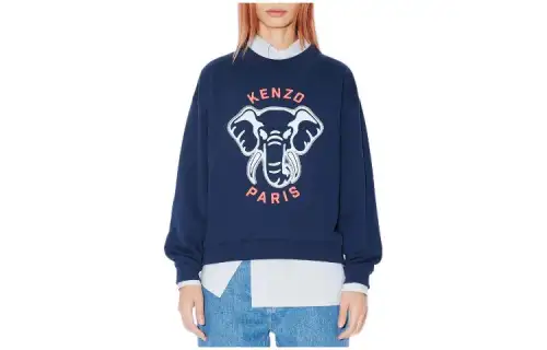 KENZO Sweatshirts Women's Blue Crew Neck Moderate Other