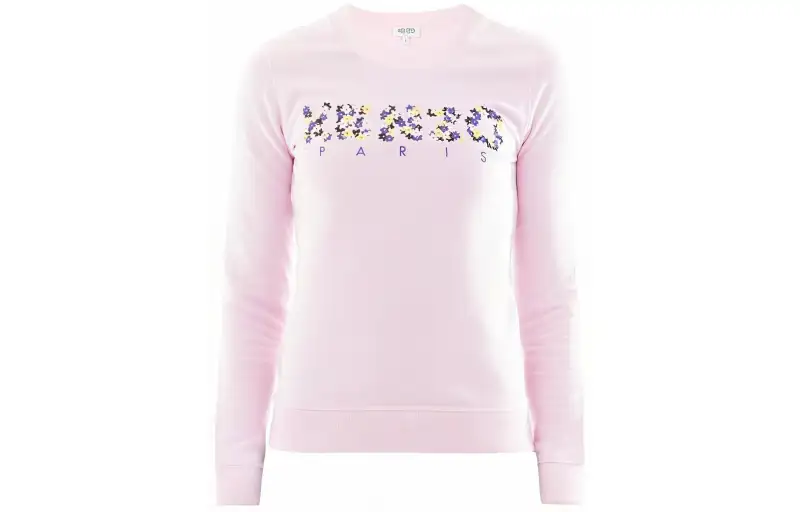 KENZO Sweatshirts Women's Pink Crew Neck Moderate Regular