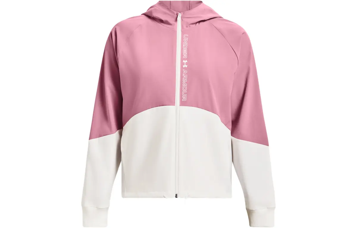 Under Armour Jackets Women's Pink Hooded (Non-detachable) Moderate Straight Fit