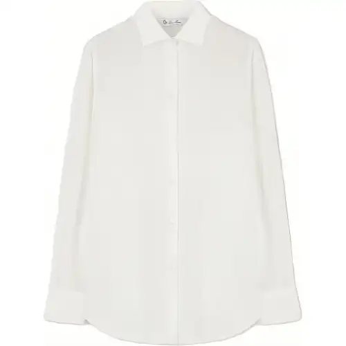 Loro Piana Shirts Women's White Pointed Collar Moderate Other