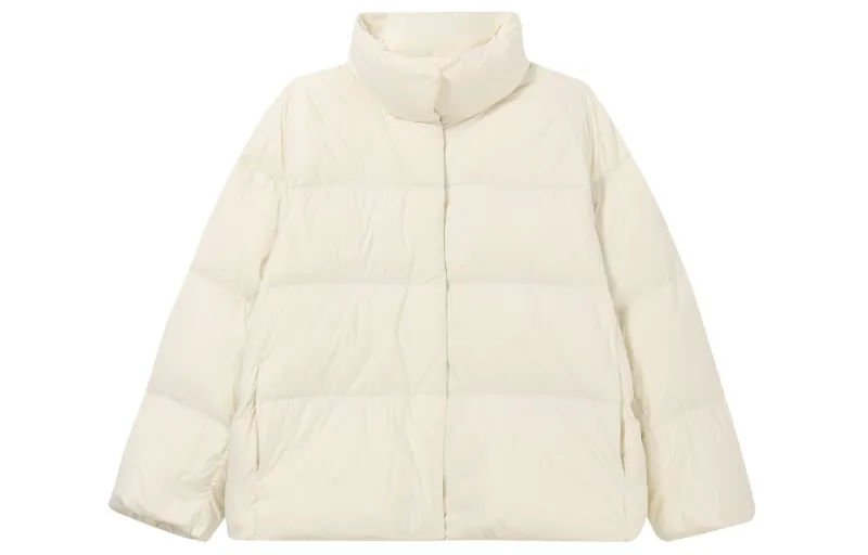 UNIQLO Down Jacket Women's Pearl White