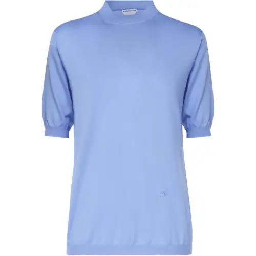 Bottega Veneta Logo Embroidered Knitted Top