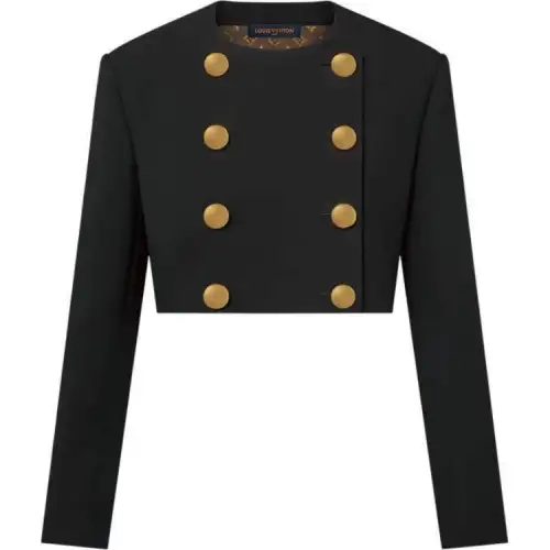 LOUIS VUITTON Hammered Button Tailored Jacket