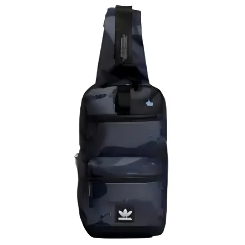 Adidas Originals Polyester Sling Bag Regular Unisex Navy Blue/Black Gray