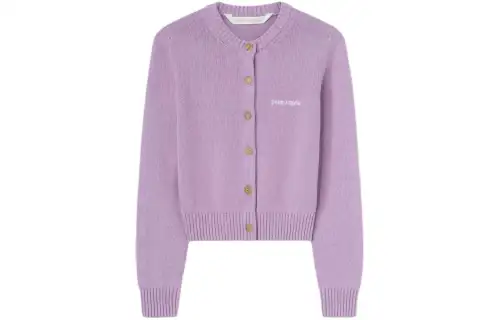 Palm Angels logo-embroidered cotton cardigan