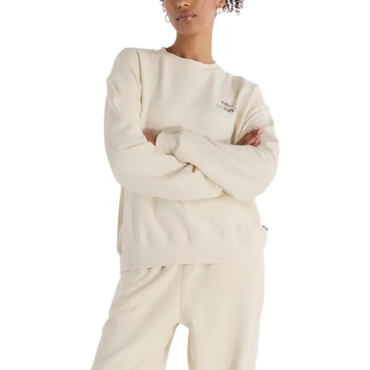 New Balance French Terry FW24 Sweatshirt Women's Ecru