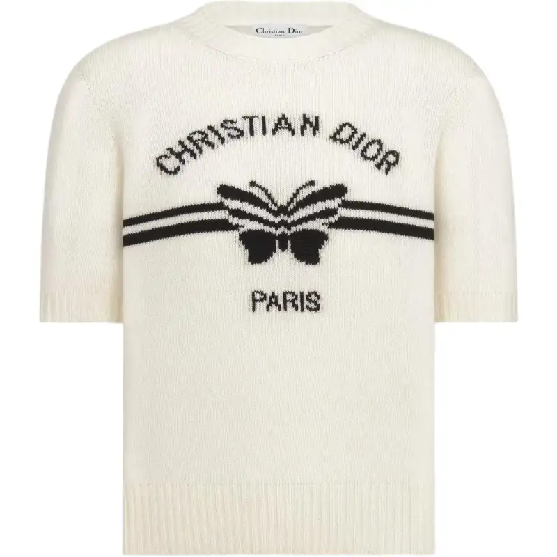 DIOR SS25 Cashmere Sweater Women's White