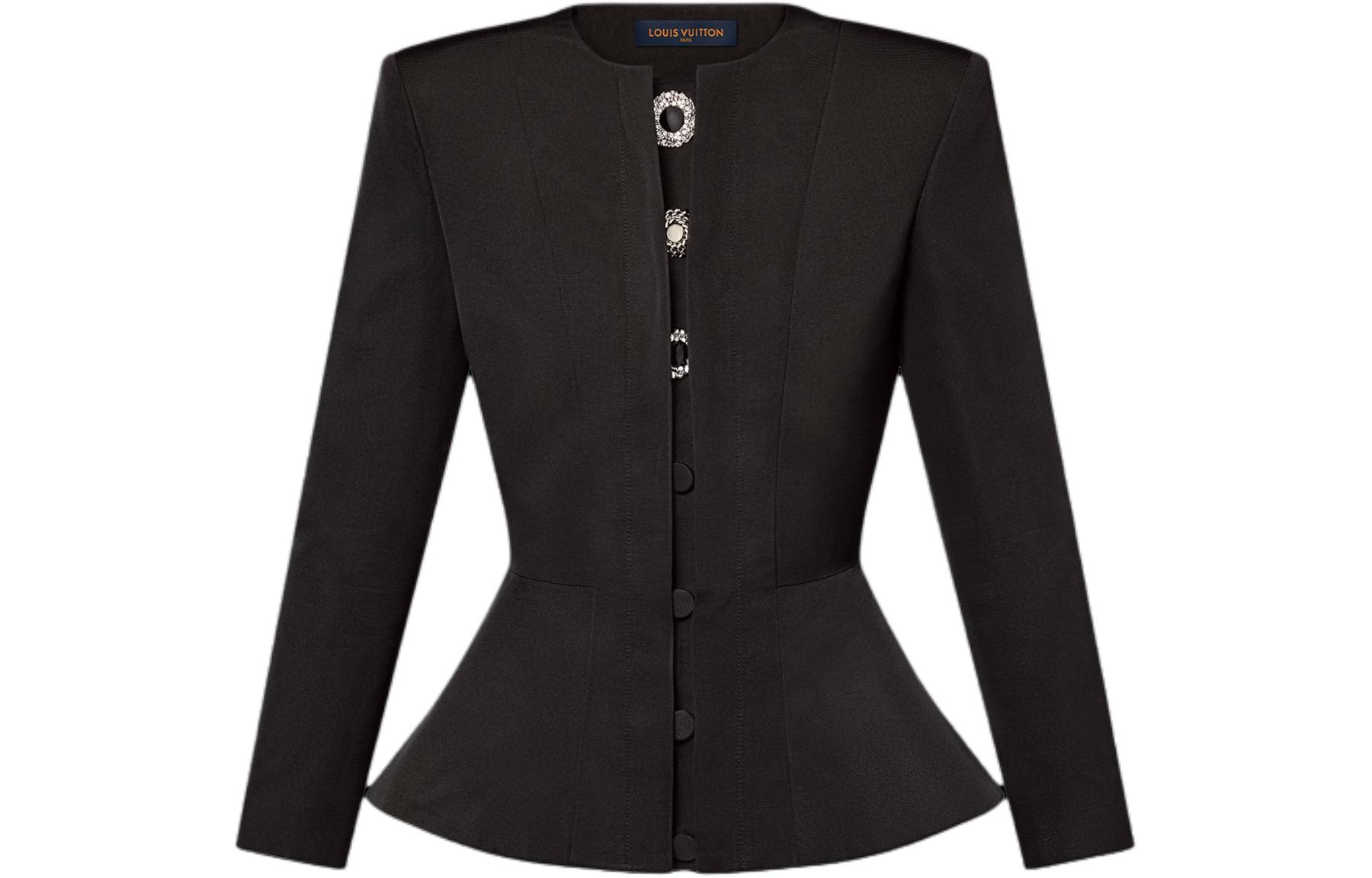 LOUIS VUITTON Jewel Button Peplum Jacket