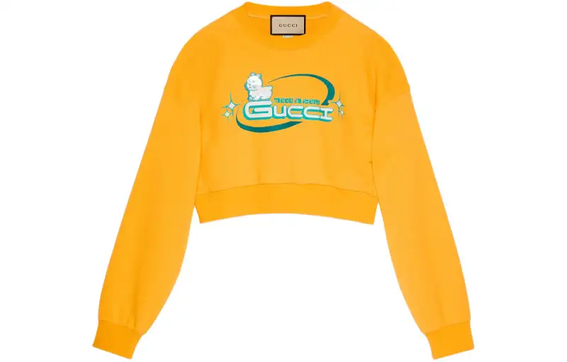 GUCCI Animal Printed Jersey Sweatshirt