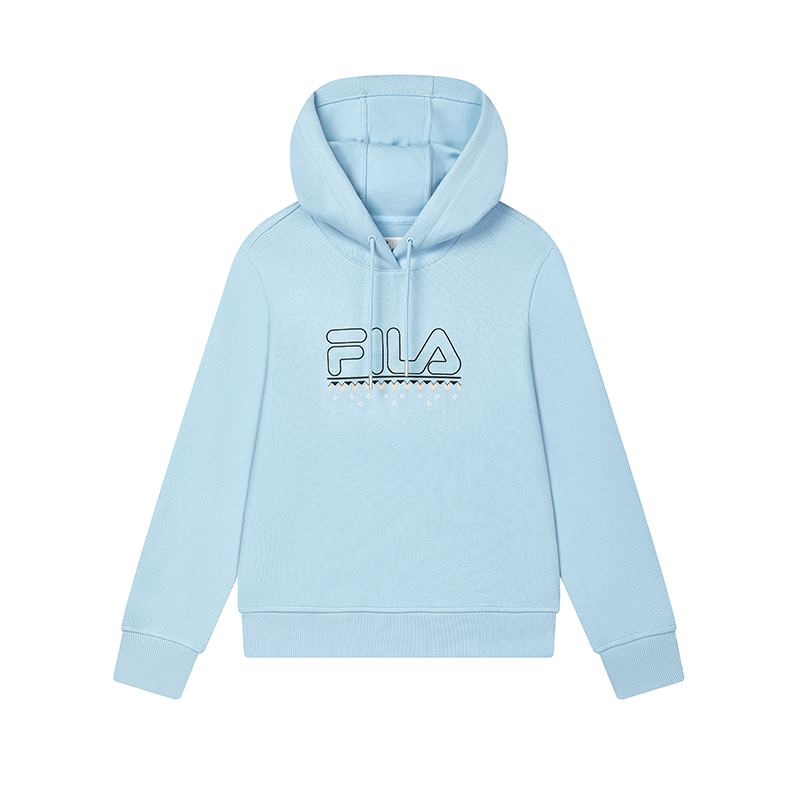 Женское худи Fila WHITE (голубое)