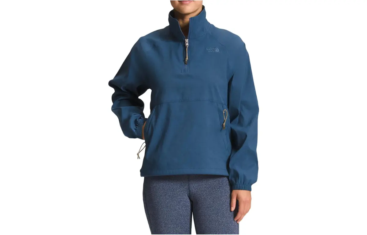 THE NORTH FACE Jackets Women's Dark Blue Stand Collar Moderate Straight Fit