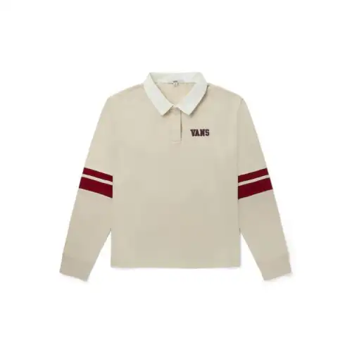 Vans Polo Shirts Women's Beige Polo Collar Moderate